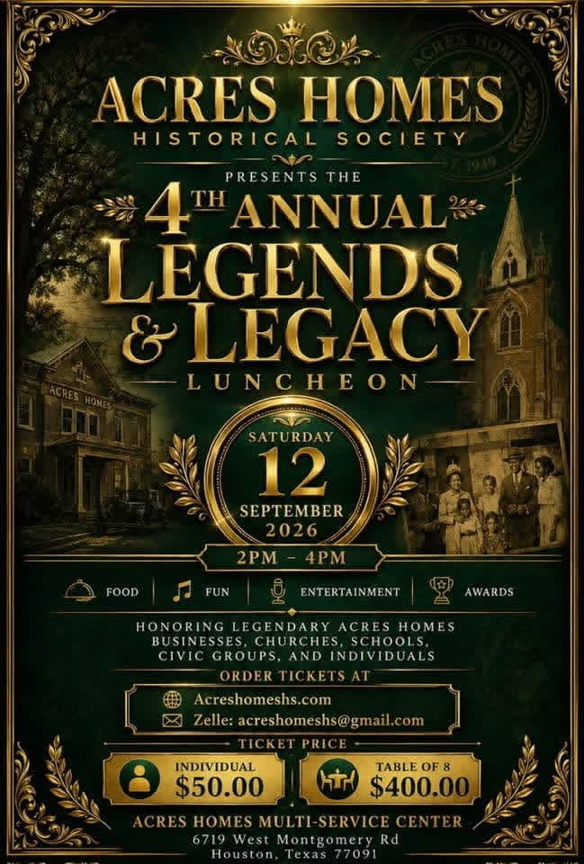 4th Annual Legends & Legacy Luncheon event flyer